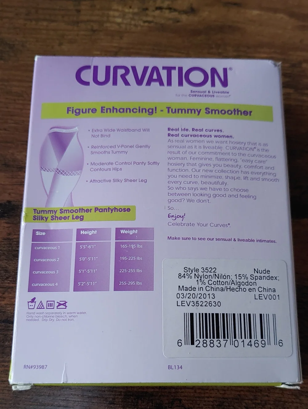 NWT Curvation Sz 2 Nude Color Figure Enhancing Pantthose